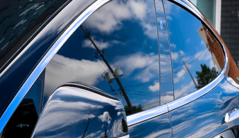 A Car with Carbon Film applied